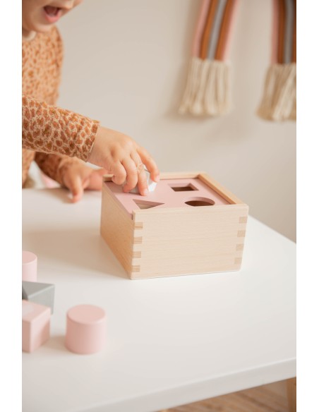 Boîte à Formes en bois Rose - Label Label