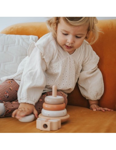 Pyramide à empiler en Bois Nougat - Label Label