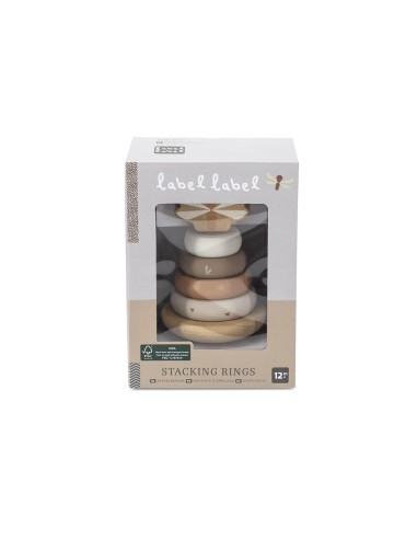 Pyramide à empiler en Bois Nougat - Label Label