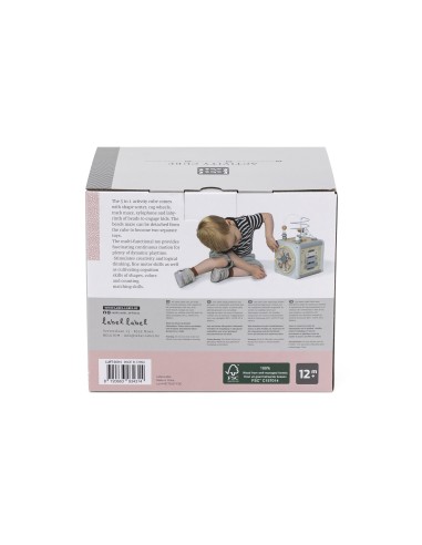 Cube d'Activité en Bois Rose - Label Label