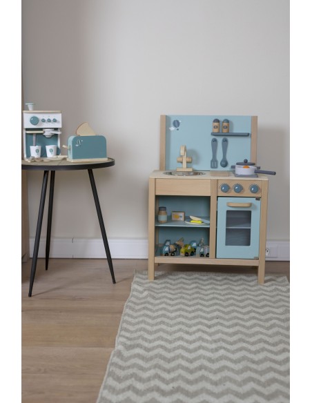 Petite Cuisine Pliable en Bois Vert - Label Label