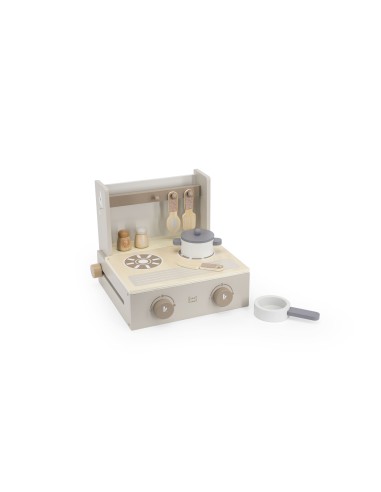 Petite Cuisine Pliable en Bois Nougat - Label...