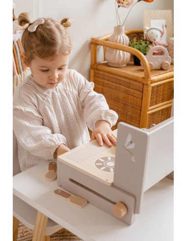 Petite Cuisine Pliable en Bois Nougat - Label...