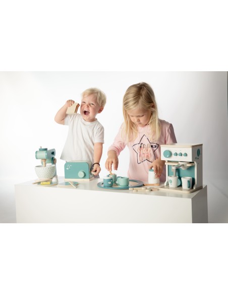 Grille Pain en Bois Vert - Label Label