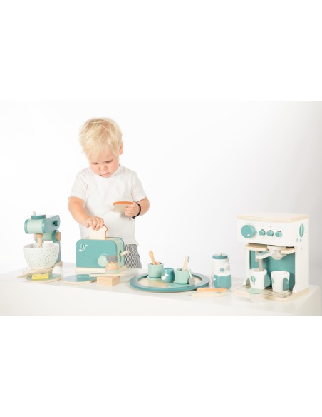 Grille Pain en Bois Vert - Label Label