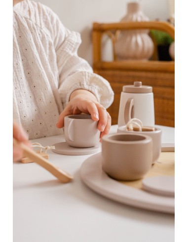 Service à Thé en Bois Nougat - Label Label