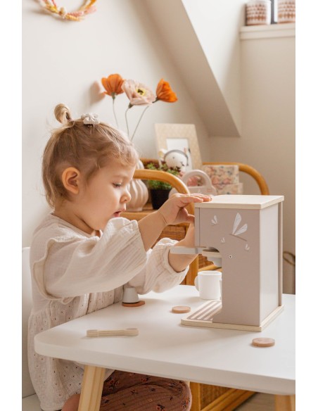 Machine à Expresso en Bois Nougat - Label Label