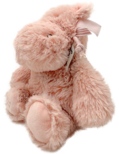 Petite Peluche Hippopotame Rose 2