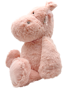 Grande Peluche Hippopotame Rose 2