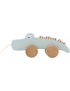 Jouet à Tirer Crocodile en Bois