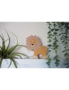 Jouet à Tirer Lion en Bois 2