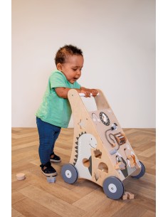 Chariot de Marche et d'Activités en Bois Nature 2