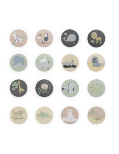 Jeu de Mémory en Bois Jungle 2