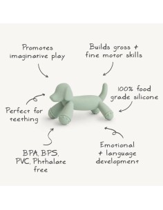 Jouet de dentition Chien Teckel Vert 2
