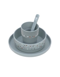 Coffret Repas Enfant Lassig Tiny Farmer Bleu 2