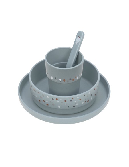 Coffret Repas Enfant Lassig Tiny Farmer Bleu