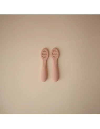 Pré Cuillères d'apprentissage Mushie (x2) Rose...
