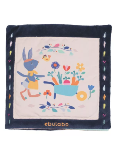 Livre en Tissu "Du Potager à l'Assiette" Lapin Gabin Ebulobo