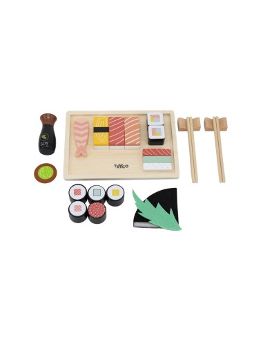 Service à Sushi en Bois