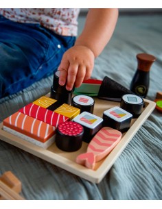 Service à Sushi en Bois 2