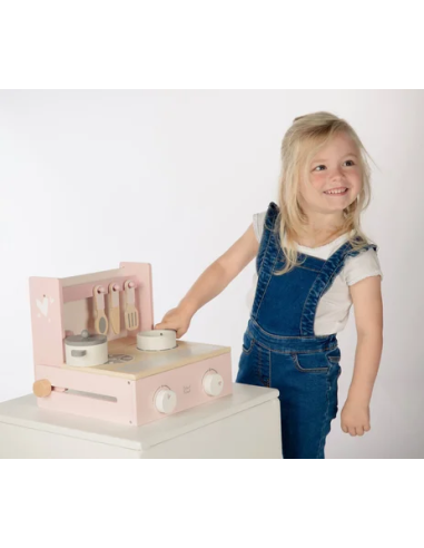 Petite Cuisine Pliable en Bois Rose - Label Label