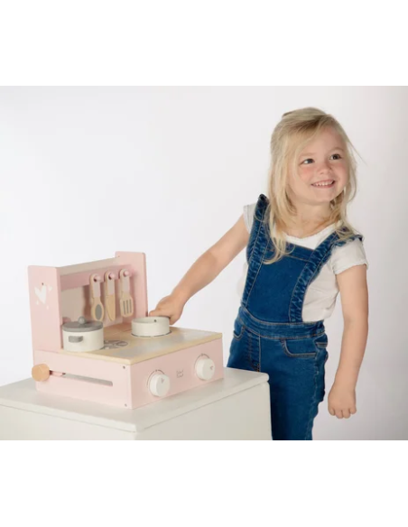 Petite Cuisine Pliable en Bois Rose - Label Label