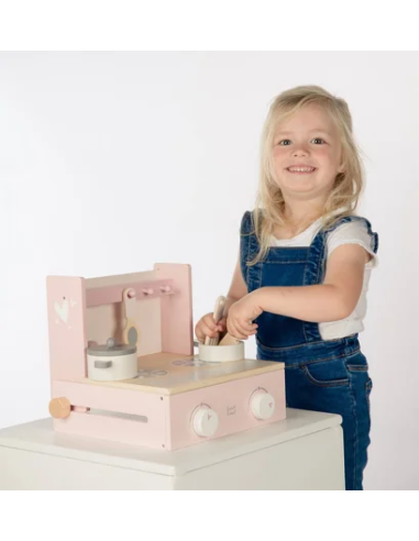 Petite Cuisine Pliable en Bois Rose - Label Label