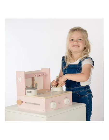 Petite Cuisine Pliable en Bois Rose - Label Label