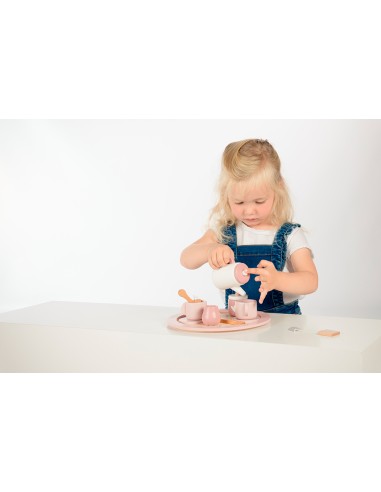 Service à Thé en Bois Rose - Label Label