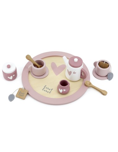 Service à Thé en Bois Rose - Label Label