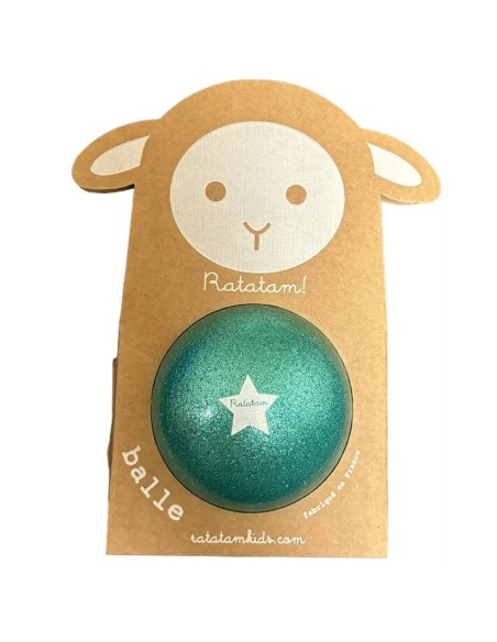 Ballon Pailleté Vert foncé Mouton 10 cm - Ratatam