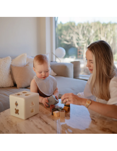 Lot de 2 Bavoirs en Gaze Coton Mushie Green...