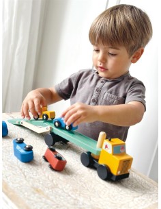 Camion transporteur de voitures en Bois - Mentari 2