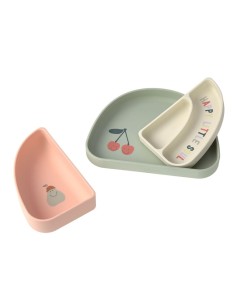 Set Repas en Silicone Anti Dérapant Happy Fruit Cherry... 2