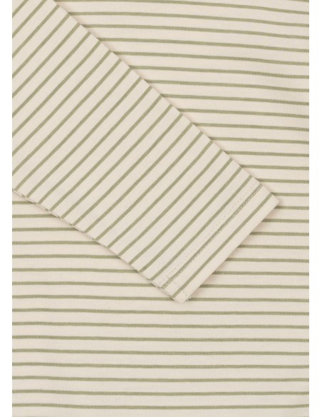 Combinaison Pyjama en coton biologique Tea Stripes