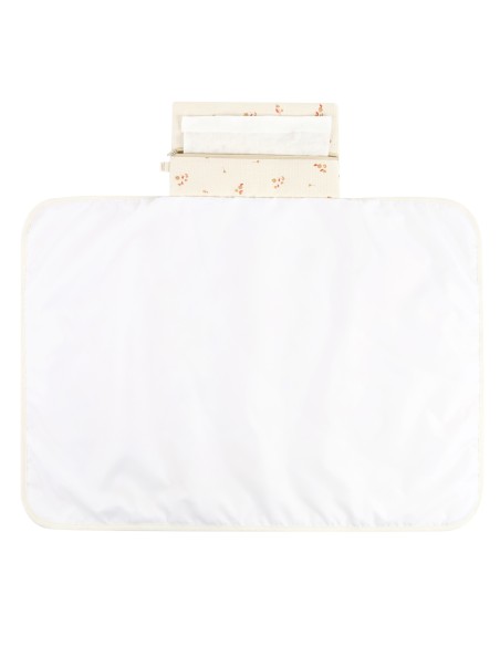 Matelas à Langer de Voyage Mozart imperméable Nid d'Abeille Yellow Lily