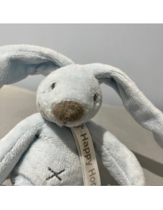 Mini peluche Lapin Richie Bleu 2