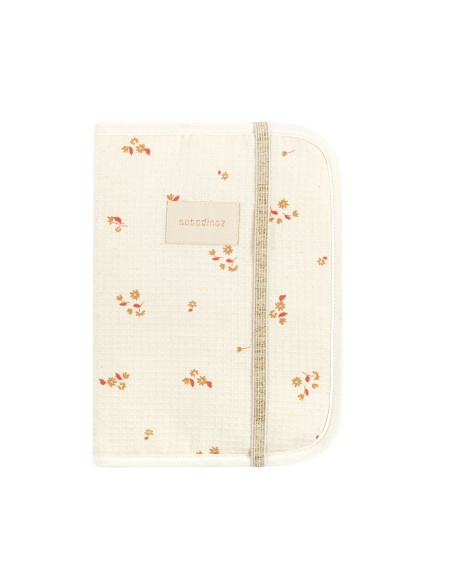 Protège-carnet de Santé Nid d'Abeille Yellow Lily