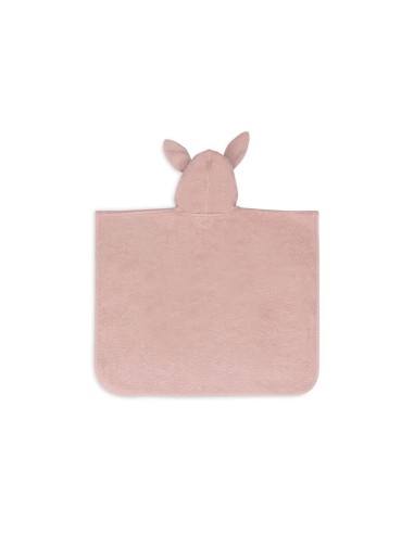 Poncho de bain Lapin en coton Rose