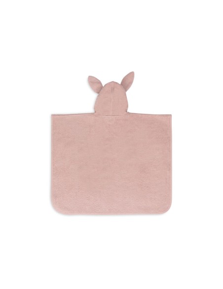 Poncho de bain Lapin en coton Rose