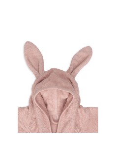 Poncho de bain Lapin en coton Rose 2