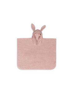 Poncho de bain Lapin en coton Rose