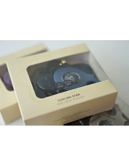 Anneau de Dentition Rafraîchissant Étoile - Lot de 2