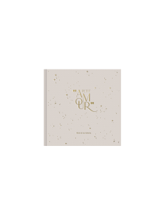 Livre de naissance - Petit Amour - Velours Beige