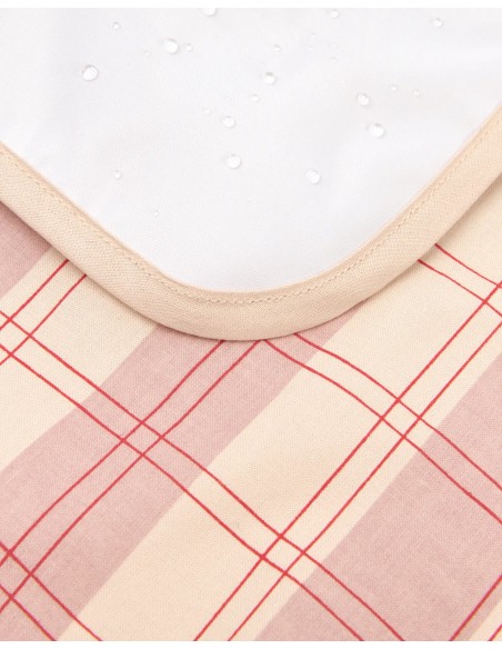 Matelas à Langer de Voyage imperméable Stories Powder Red Checks