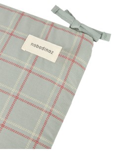 Tour de lit Nest Stories Red Blue Checks 2