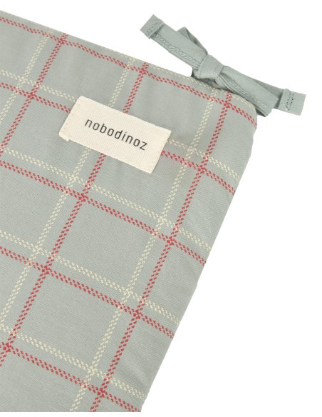 Tour de lit Nest Stories Red Blue Checks