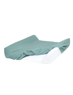 Matelas à langer Imperméable Teal cream grid 2