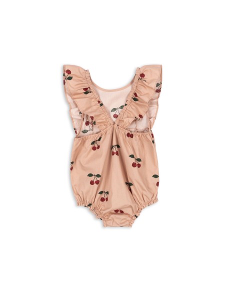 Barboteuse d'été Verbena Ma Grande Cerise en coton bio