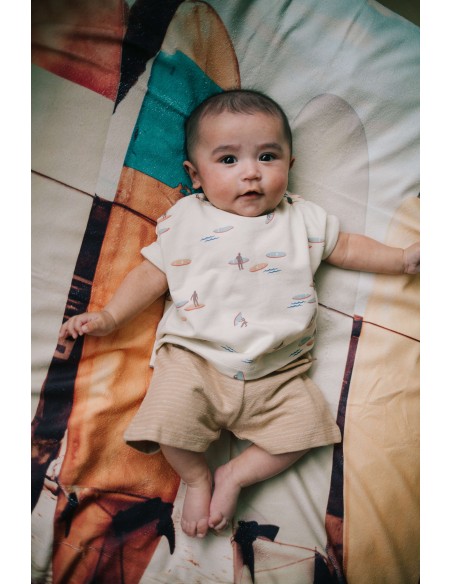 Ensemble T-shirt et Short Marius en Coton Biologique